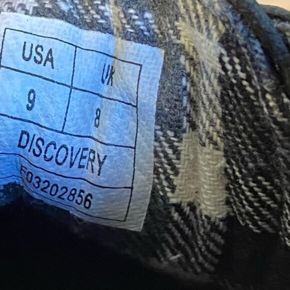 McKinley chukka boots shoe lace up black men unisex oil restant white sole plaid - Picture 11 of 14